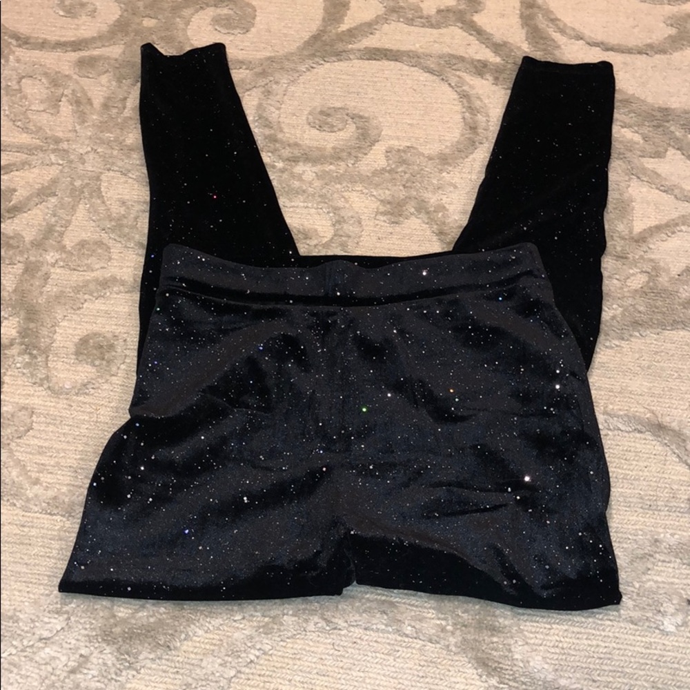 Black sparkly leggings